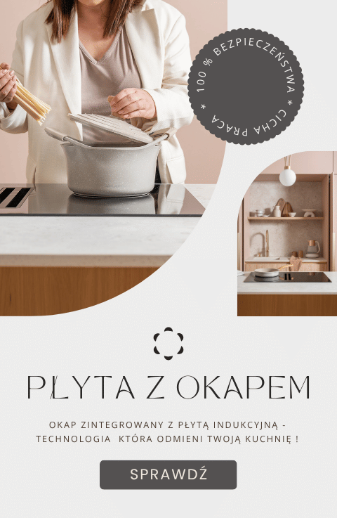 Płyta indukcyjna z okapem Plantis 