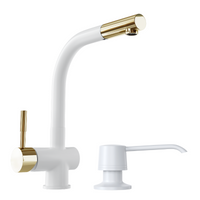 Zestaw bateria GLOBALO Lobio White/Light Gold Ring 1.1 + Dozownik Intio White 1.1