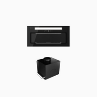 Okap kuchenny GLOBALO Silentio 60.2 Black + Turbina TW 3.1
