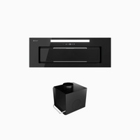 Okap kuchenny GLOBALO Silentio 80.2 Black + Turbina TW 2.1