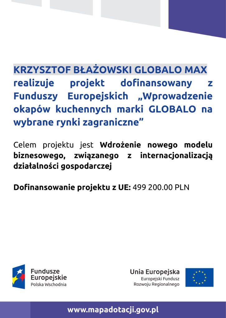 Projekt współfinansowany z Programu Regionalnego Funduszy Europejskich